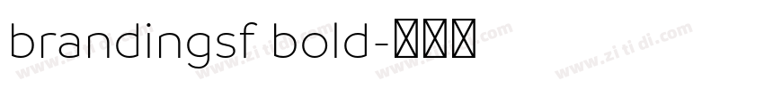brandingsf bold字体转换